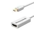 HDMI To Mini Display Port Cable-White