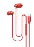 Suono P60 Wired Earphones — Red
