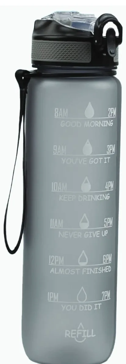 Motivational Water Bottle 1L